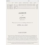 "Pattern Play" - Wedding Website in Pebble by Anelle Mostert - Mobile Layout