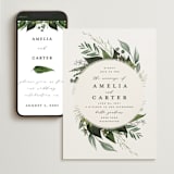 "Natures Greens" - Wedding Website in Ivory by Susan Moyal - Match Your Stationery