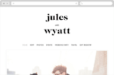 "Nolita" - Wedding Website in Silk by Annie Clark - Desktop Design