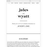"Nolita" - Wedding Website in Silk by Annie Clark - Guest Management