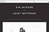"Botanic" - Wedding Website in Midnight by kelli hall - Desktop Design