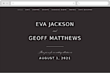 "Botanic" - Wedding Website in Midnight by kelli hall - Desktop Design