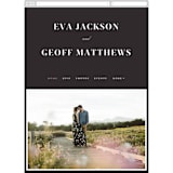 "Botanic" - Wedding Website in Midnight by kelli hall - Guest Management