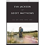 "Botanic" - Wedding Website in Midnight by kelli hall - Mobile Layout