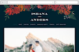 "Midnight Garden" - Wedding Website in Deep Sea by Jennifer Wick - Desktop Design