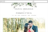 "Framed in Ferns" - Wedding Website in Petal by Kristie Kern - Desktop Design