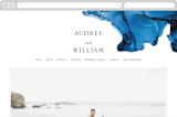 "blue tides" - Wedding Website in Sea Blue by Erin Deegan - Desktop Design