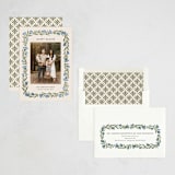 "Flower Wrap" - Easter Photo Cards in Blue Spruce by Jen Owens - Assembled