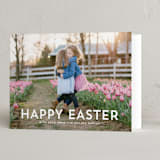 "Modern Easter" - Easter Photo Cards in Lily by Hooray Creative - Folded Card