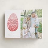 "Lettered Egg" - Easter Photo Cards in Cotton Candy by Erin L. Wilson - Folded Card