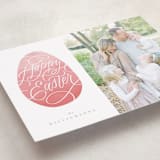 "Lettered Egg" - Easter Photo Cards in Cotton Candy by Erin L. Wilson - Detail