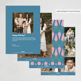 "Rabbit" - Easter Photo Cards in Cerulean by Morgan Kendall - Back of Card Options