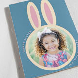 "Rabbit" - Easter Photo Cards in Cerulean by Morgan Kendall - Detail