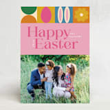 "Mod Easter" - Easter Photo Cards in Bubblegum by Morgan Kendall - Front