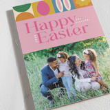 "Mod Easter" - Easter Photo Cards in Bubblegum by Morgan Kendall - Detail