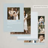 "Spring stripe" - Easter Photo Cards in Sky by Lea Delaveris - Back of Card Options