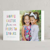 "Easter Peeps" - Easter Photo Cards in Snow by Hooray Creative - Folded Card