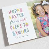 "Easter Peeps" - Easter Photo Cards in Snow by Hooray Creative - Detail