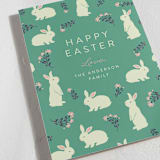 "Bunnies and blooms" - Easter Photo Cards in Easter Grass by Jamie Alexander - Detail