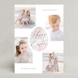 "Pastel Egg" - Easter Photo Cards in Pastel Pink by Hooray Creative - Front