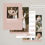 "Pastel Egg" - Easter Photo Cards in Pastel Pink by Hooray Creative - Back of Card Options