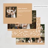 "Casual Script" - Easter Photo Cards in Yellow Ochre by Hooray Creative - Back of Card Options