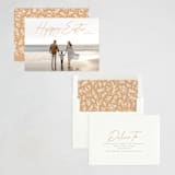 "Casual Script" - Easter Photo Cards in Yellow Ochre by Hooray Creative - Assembled
