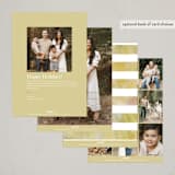 "Spring Wreath" - Easter Photo Cards in Chartreuse by Hooray Creative - Back of Card Options