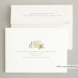 "Spring Wreath" - Easter Photo Cards in Chartreuse by Hooray Creative - FREE Recipient Addressing