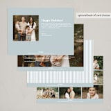 "Spring stripe" - Easter Photo Cards in Sky by Lea Delaveris - Back of Card Options