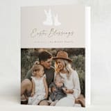 "Sweet Easter Bunnies" - Easter Photo Cards in Sand by AK Graphics - Folded Card