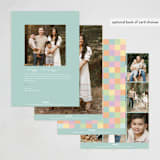 "weave" - Easter Photo Cards in Rainbow by Pixel and Hank - Back of Card Options
