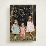 "Kisses and Wishes" - Easter Photo Cards in Bubblegum by Inkblot Design - Front