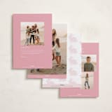 "Kisses and Wishes" - Easter Photo Cards in Bubblegum by Inkblot Design - Back of Card Options