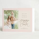 "Happy Easter" - Easter Photo Cards in Blush by Nicole Senecal - Folded Card
