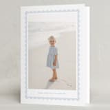 "Scalloped Easter" - Easter Photo Cards in Hydrangea by Alexandra Cohn - Folded Card