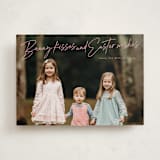 "Kisses and Wishes" - Easter Photo Cards in Bubblegum by Inkblot Design - Front