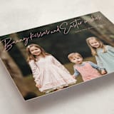 "Kisses and Wishes" - Easter Photo Cards in Bubblegum by Inkblot Design - Detail