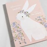 "Bunny" - Easter Photo Cards in Blush by Lori Wemple - Detail