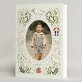 "Easter Village" - Easter Photo Cards in Sand by Hannah Williams - Folded Card