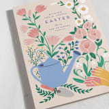 "Joyful Easter Garden" - Easter Photo Cards in Linen by Jamie Alexander - Detail