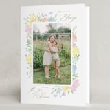 "Easter Florals" - Easter Photo Cards in Lily by Creo Study - Folded Card