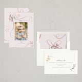 "Tied with a bow" - Easter Photo Cards in Blush by Nicoletta Savod - Assembled