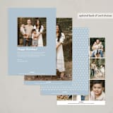 "Woven ruffle" - Easter Photo Cards in Chambray by Lea Delaveris - Back of Card Options