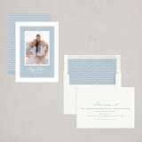 "Woven ruffle" - Easter Photo Cards in Chambray by Lea Delaveris - Assembled
