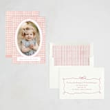 "Gingham Frame" - Easter Photo Cards in Peony by Jenna Holcomb - Assembled