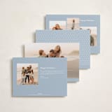 "Woven ruffle" - Easter Photo Cards in Chambray by Lea Delaveris - Back of Card Options