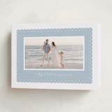 "Woven ruffle" - Easter Photo Cards in Chambray by Lea Delaveris - Folded Card