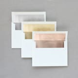 "Petite (4.5" x 6.25")" - Envelopes in White by Minted - Pre-lined Foil Liners