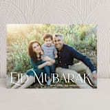 "Elegant Eid" - Eid Cards in Snow by Nam Bourassa - Front
